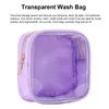 保管バッグジュエリーバッグ防水透明なミニメイクアップオーガナイザー女子透明なPVCトイレタリーコイン財布とジッパー