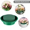 Dekorativa blommor 48packar Floralskumrundor i skålar Diy Flower Arrangement Kit Green Round Wet Blocks for Artificial