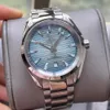 U1 من الدرجة العلوية AAA+ Sea Master 75th Summer Blue Watches 41mm Men Gapphire Glass Automatic Mechaincal Movement Strap Strap Montre de Luxe Wristwatches