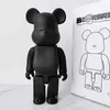 Новинки, 28 см, подшипник BearBrick, схема действий, сделай сам, раскрашенный медведь, кирпичная игрушка, жестокий медведь, украшение для дома, детский подарок на день рождения, игрушкаL2403