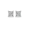 Stud Earring d Color Princess Cut Moissanite Earring S925 Sterling Sliver Plated with 18k White Gold Earrings for Women Fine Jewel237e