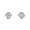 Lucky Four-Leaf Clover Stud örhängen Designer för kvinnor Letter V Cleef Luxurious smycken Diamond Earings300T