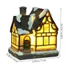 Decorative Figurines Aesthetic Decoration Room Christmas Village Houses Household Home Craft Desktop