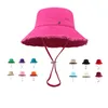 Le Bob Bucket Hat Designer Woman Luksusowe czapki dla mężczyzn Summer Beach Fishman Gorra Multicolor Canvas Bramkowana Brim Designer Cap Modna prosta swoboda HG143