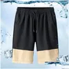 Männer Shorts Herren Sommer Strand Elastische Taille Hosen Lässige Kurze Männliche Atmungsaktive Board Homme Jogger Drop Lieferung Bekleidung Kleidung Dhpgj