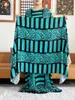 エスニック衣類コットンフローラルマキシ見事なダシキエレガント刺繍アフリカンレディーススカーフイスラムローブ付きイブニングロングドレス