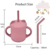 Bébé Silicone Sippy Cups AFree Portable Stockage Snack Conteneur Tasse D'alimentation Pour Enfants Étanche Apprentissage Boisson 240320