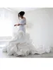 Arabia arabo pizzo sirena abito da sposa con maniche lunghe 2023 abiti da sposa Dubai Royal Train Butt Ruffles Robe De Mariee 48lU #