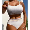 2024 New High Waist Bikini Fashionable Womens Split Swimsuit Bra Beach Swimsuit Bikini