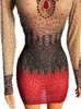 Abbigliamento da donna personalizzato Hot Diamd elastico di alta qualità rosso colorato Dr 2024 New Fi l8nO #