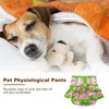 Dog Apparel Underwear Physiological Pants Comfortable Leak-proof Pet Menstrual Flower Pattern For Female Small/large