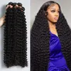 30 34 Zoll Lose Tiefe Welle Menschliches Haar Bundles Brasilianisches Lockiges 3 4 Bundles Raw Haar Extensions Doppel Schuss Großhandel