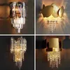 Wall Lamp Bedroom Crystal Sconce Light Living Room Nordic Hallway Corridor Household Decor Lustre 6pa