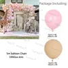 Party Decoration 162pcs Apricot Balloons Set Macaron Baby Pink Garland Arch Birthday Decors Supplies Shower Air Globos Wedding Decor