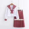 faculdade vento terno Japão primeiro coração amor JK uniformes saia Kansai marinheiro terno lg-sleeved estudante uniforme escolar jkx116 M8Qq #