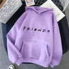 mulheres amigos impressão hoodie lg manga pulôver fi roupas casuais cor sólida feminina primavera outono fi streetwear z7pj #