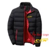 CCM automne et hiver hommes chaud coupe-vent imperméable col debout vestes rembourrées Fi impression manteaux hommes j3g8 #