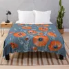 Coperte Papaveri Floreale Arte Botanica Coperta da tiro Divano peloso Pizzo King Flanella