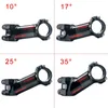 Toseek Ultralight Bicycle Stem 610172535 Degree Carbon Alloy Bike 60708090100mm Road MTB Handlebar Aluminum 240325