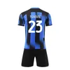 Junge Mädchen Inter Fans Edition Rugby-Fußballtrikot Trainingskleidung Männer und Kinder Spiele Trikots Kits FreizeitsportÄrmeluniformen 240318