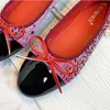 Chaussures décontractées pour femmes, élégantes, bout rond, mignonnes, Version coréenne, nœud papillon, blocage de couleur, bouche peu profonde, talon haut de 2CM, 2024