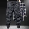 Autumn Hiking Cargo Pants Male Trousers Outdoor Overalls Slight Stretch Solid Color With Multiple Pockets 240323