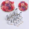 Baking Moulds 13pcs Rose Petal Pastry Nozzles Bag For Cake Decorating Cupcake Cream Icing Piping Tips Confectionery Flower Nozzle