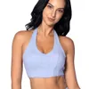 Lu Align Dry Tanks Mujeres Suave Rápido Cuello Halter Acolchado Sujetador deportivo Color sólido Verano Correr al aire libre Deportes Yoga Bra Lemon Sports 2024