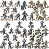 Elite Warrior Assembled Puppets Model Roles Block Joint Movable Soldier Military Toy