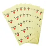 Geschenkpapier 100 Teile/los Runder transparenter Dankeschön-Siegelaufkleber mit rotem Herz-Rundetikett PVC DIY