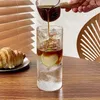 Bicchieri da vino Tazze da caffè sottili Tazza da acqua trasparente Succo di vetro creativo Bevanda fredda Accessori da cucina americana