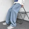 men's Baggy Jeans Fi Straight Leg Wide Leg Casual Trousers Street Loose Four Seass Denim Pants Grey Blue Black 3XL 26wJ#