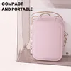 Förvaringslådor Touch LED -lampan Desktop Skin Care Product Organizer Portable Mirror Cosmetic med Multi för smycken