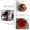 Decorative Flowers 12pcs Artificial Rose Flower DIY Christmas Wedding Party For Making Bridal Hair Clips Preserved Roses