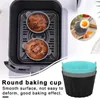 Pişirme Kalıpları Yeniden Kullanılabilir Silikon Kalıp Cupcake Muffin Ev Mutfak Fırınları İçin Yapışmaz Kupalar Set Temizlemesi Kolay