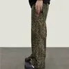 2023 Cyber ​​Y2K Fi Léopard Baggy Jeans Pantalons pour hommes Vêtements droits coréens Casual Femmes Vieux Lg Pantalon Pantali Uomo E7QO #