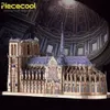 Puzzles 3D pour adultes, kit de modèle en métal de l'église Notre-Dame de Paris, défi de la cathédrale française, casse-tête, blocs de construction d'architecture, 382 pièces