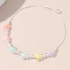 Bracelets de cheville Transprant Fleur Pendentif Pour Femmes Creative Summer Mode Vacances Bijoux Réglable À Lacets Perlé Jambe Bracelet Drop Deliv Otti9