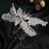 bridal Hairpin Headdr Heavy Handmade Sequins Beaded Hair Embossed Beautiful Wedding Dr Accories I2lU#