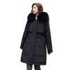 winter Jacket 2023 New Women Parka Clothes Lg Coat Wool Liner Hooded Jacket Fur Collar Thick Warm Snow Wear Padded Parka 3XL w7WB#