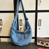 Hobo Women Canvas Messenger Bag Collapsible Denim Cell Phone Purse Multifunctional Adjustable Shoulder Straps Daily Outdoor