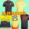 2024 Colombia Away Soccer Jerseys versione giocatore FALCAO JAMES maglia da calcio casalinga CUADRADO Nazionale da uomo Camiseta de futbol maglia uniforme 2025 allenamento