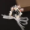 Подружка невесты запястье FRS Элегантный браслет жемчужины Beautiful Hand For Corsage Декор фото реквизит Свадебные вечеринки 88xl#