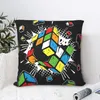 Kissen Exploding Rubix Rubics Cube Throw Case Hip Hop für Zuhause Sofa Stuhl dekorative Umarmung Kissenbezug