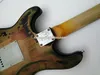 Handgefertigte Rory Gallagher Heavy Relic 3 Tone Sunburst E-Gitarre aus dem Jahr 1961, Erlenkorpus, gealtertes Schlagbrett, Tremolo-Brücke, Whammy Bar