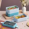 Dinnerware 1 Pcs 3000ML Bento Boxes Easy To Use 3 Layers Large Capacity Lunch Box PP Snack Container Adult