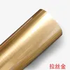 Window Stickers Metal Sticker Brushed Gold Foil Self-Adhesive Film Back Rose Wall Decoration Living Room Wallpaper Bedroom Cro