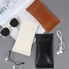 Storage Bags Eyeglass Case Portable Faux Leather Glasses Bag For Travel Commute Makeup Waterproof Lightweight Earphones Women