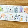 선물 랩 WANLE 스튜디오 빈티지 일부 병 플로럴 워시 애완 동물 테이프 카드를위한 DIY 스크랩북 계획 장식 스티커