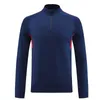 22/23 hommes Jersey de football Tracksuit Hiver Spring survivre à moitié zipper Tops Vêtements sportifs Gym de gym